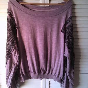 We The Free Purple Dolman Sweater Size Large